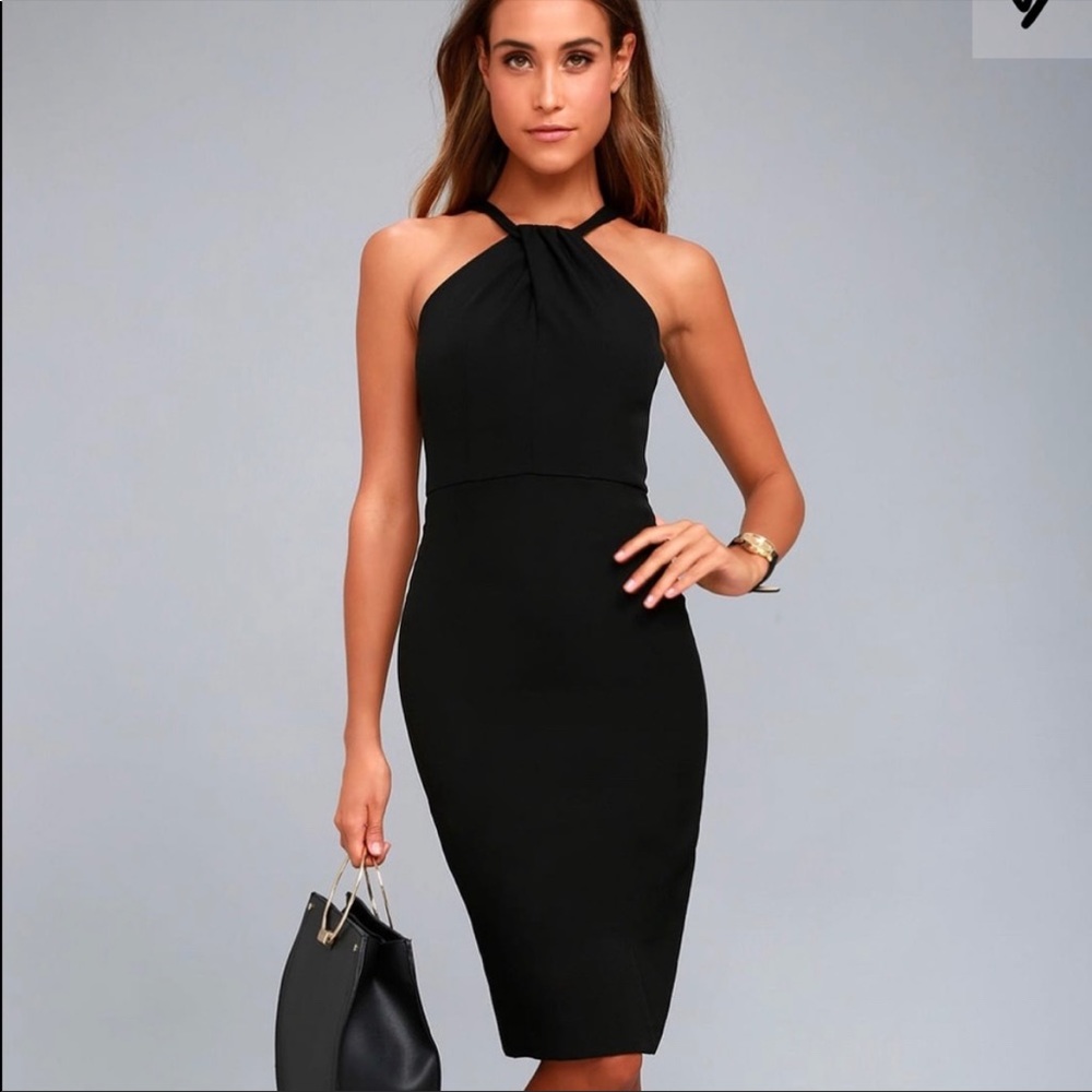 Lulus black bodycon dress